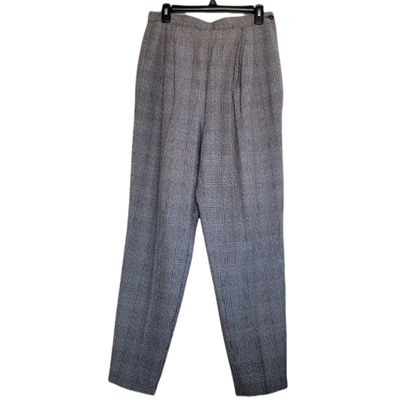Vintage MJ Carroll Plaid Tweed Pants - Picture 6 of 8